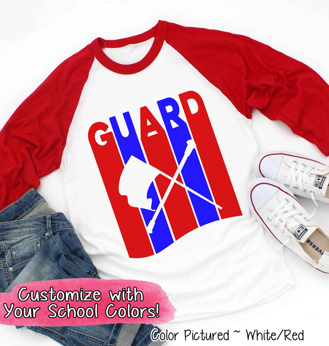 Personalized Color Guard Matching Team Tee