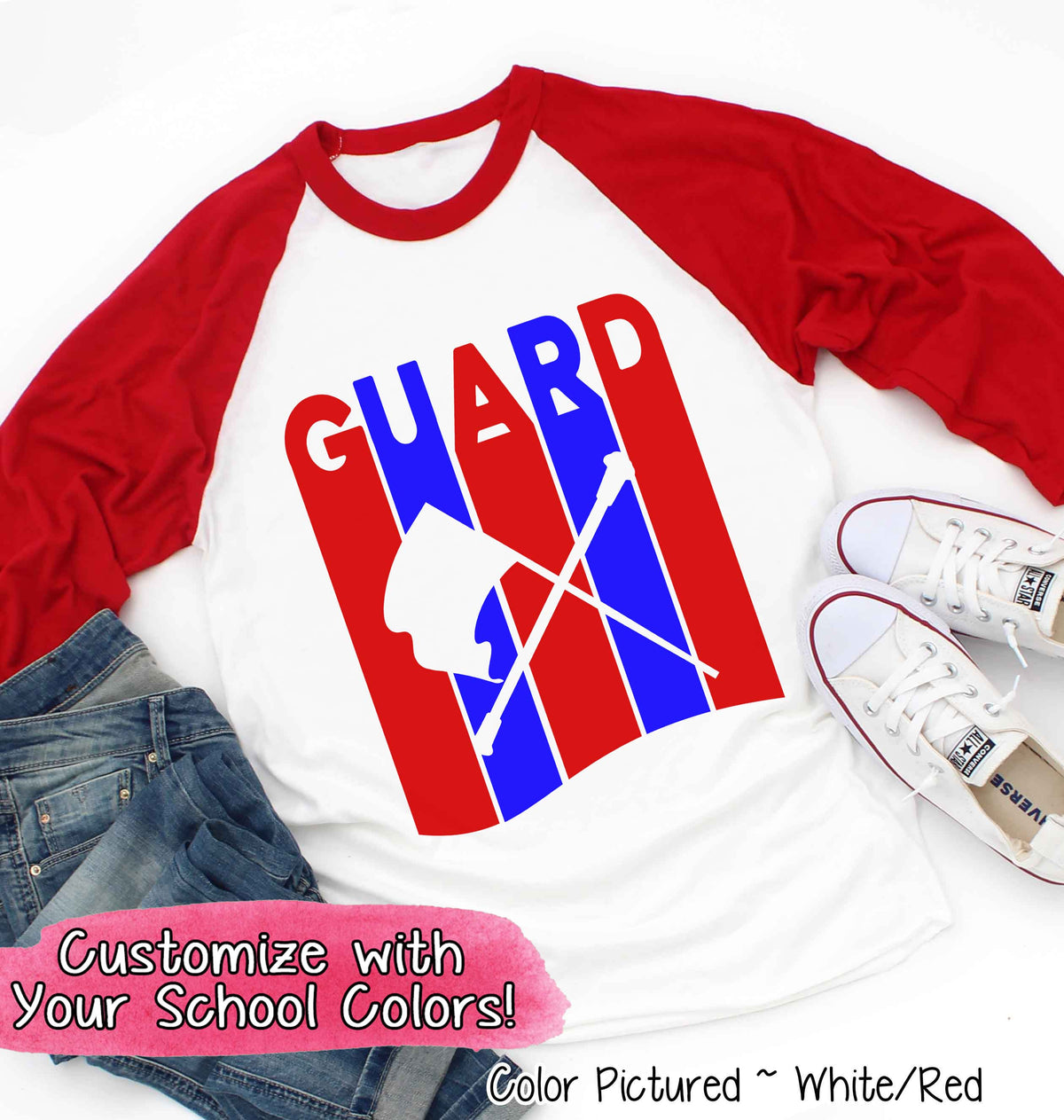 Personalized Color Guard Matching Team Tee