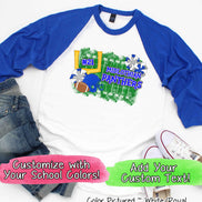 Personalized Football Field Game Day Fan Tee
