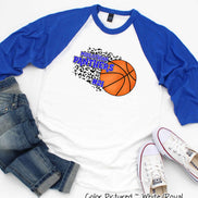 Personalized Leopard Basketball Number Fan Tee