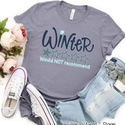 Winter Would Not Recommend Funny Winter Tee or Sweatshirt