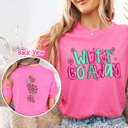 Winter Go Away with Sleeve Print Winter Tee or Sweatshirt
