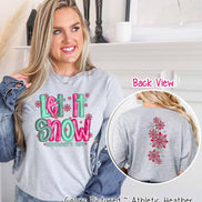 Let It Snow Somewhere Else with Sleeve Print Anti Winter Tee or Sweatshirt