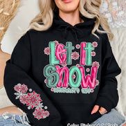 Let It Snow Somewhere Else with Sleeve Print Anti Winter Tee or Sweatshirt