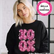 Faux Sequin XOXO Valentine Tee or Sweatshirt
