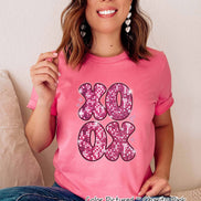 Faux Sequin XOXO Valentine Tee or Sweatshirt