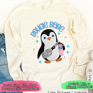 Monogram Bougie Babe Penguin Winter Tee or Sweatshirt