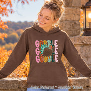 Colorful Gobble Gobble Turkey Shirt — hoodie product photo