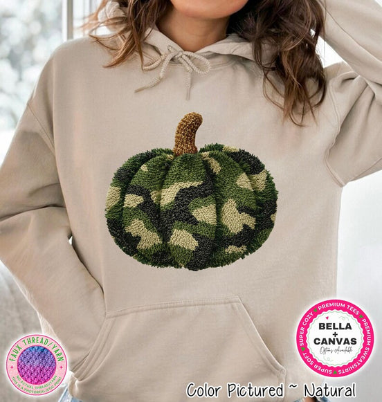Camo Knit-Look Pumpkin Shirt – product photo 2