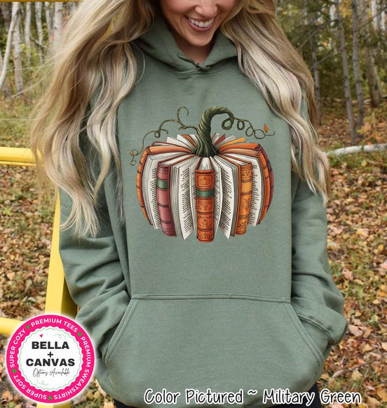 Book Lover Pumpkin Shirt – product photo 2