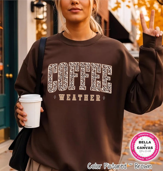 Coffee Weather Leopard Shirt – product photo 1