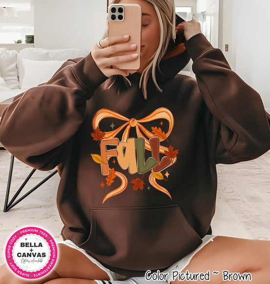 Fall Leaves and Bow Shirt – product photo 2