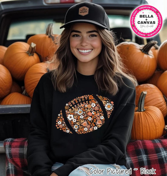 Autumn Floral Football Shirt – product photo 1