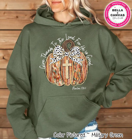 Give Thanks Pumpkin Cross Shirt – product photo 2