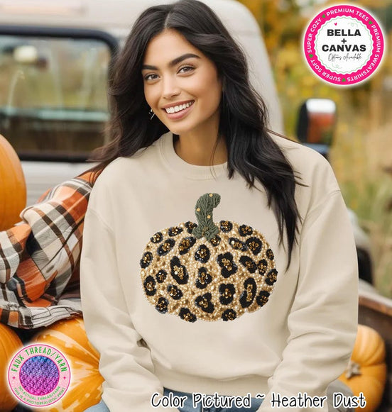 Leopard Knit-Look Pumpkin Shirt – product photo 1