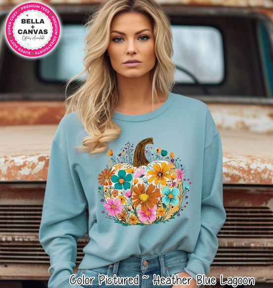 Bright Floral Pumpkin Shirt – product photo 1