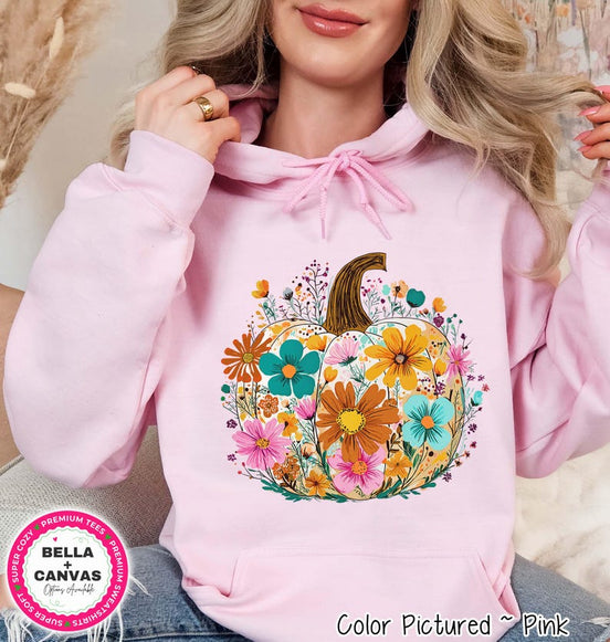 Bright Floral Pumpkin Shirt – product photo 2
