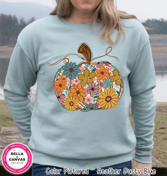 Autumn Wildflower Pumpkin Shirt – product photo 1