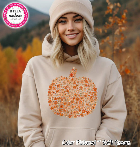 Orange Floral Pumpkin Shirt – product photo 2