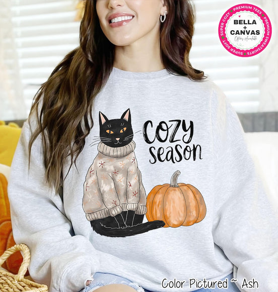 Cozy Season Cat Shirt – product photo 1
