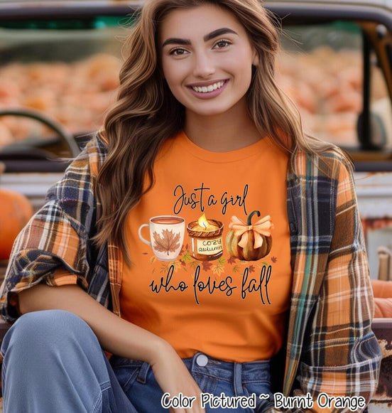 Just a Girl Who Loves Fall Shirt – product photo 1