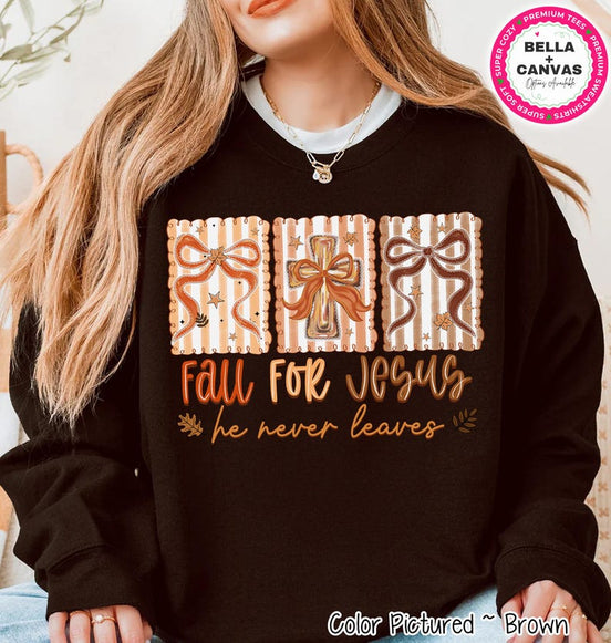 Fall for Jesus Bow Panel Shirt – product photo 1