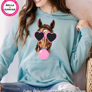 Preppy Bubble Blowing Stallions Mascot Team Sweatshirt, Cute Colt Mascot Sweater, School Team Tee, Favorite Team Shirt, School Logo Hoody image 2
