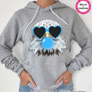 Preppy Bubble Blowing Eagles Mascot Team Sweatshirt, Cute Mascot Sweater, School Team Tee, Favorite Eagles Team Shirt, School Logo Hoodie image 2