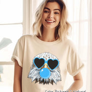 Preppy Bubble Blowing Eagles Mascot Team Sweatshirt, Cute Mascot Sweater, School Team Tee, Favorite Eagles Team Shirt, School Logo Hoodie image 3