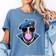 Preppy Bubble Blowing Highlander Mascot Team Sweatshirt, Cute Mascot Sweater, School Team Tee, Favorite Highlander Team Shirt, School Hoodie image 3