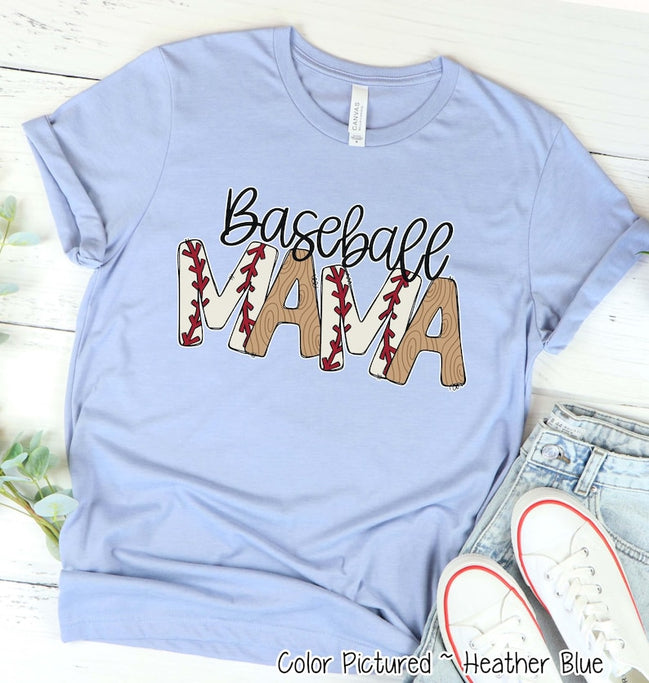 Baseball Mom Shirt - Casual Game Day Tee or Sweatshirt image 1