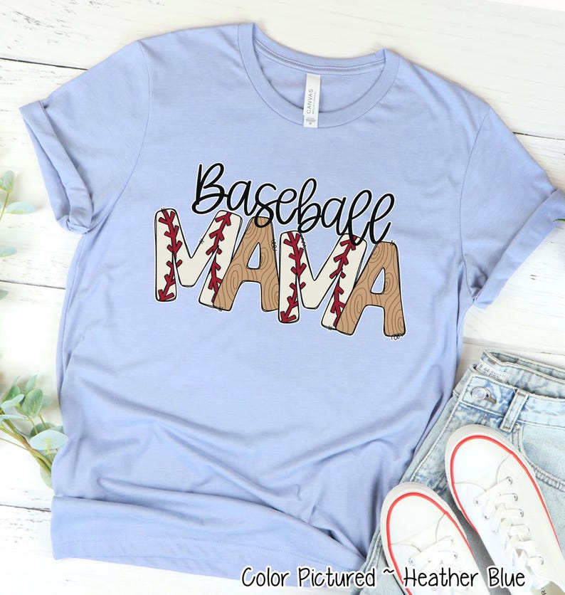 Baseball Mom Shirt, Casual Comfort Colors Baseball Mama Tee, Game Day Sweatshirt, Trendy Baseball Mom Hoodie, Team Mom Gift, Sports Mom S1 image 1
