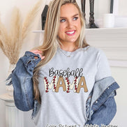 Baseball Mom Shirt, Casual Comfort Colors Baseball Mama Tee, Game Day Sweatshirt, Trendy Baseball Mom Hoodie, Team Mom Gift, Sports Mom S1 image 2