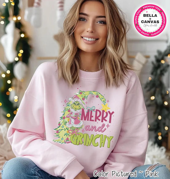 Merry and Grinchy Christmas Tree Shirt – product photo 1