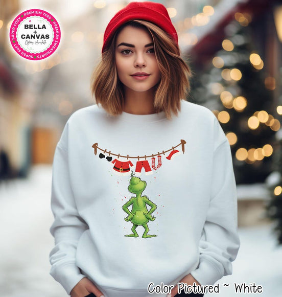 Grinch Santa Laundry Christmas Shirt – product photo 1