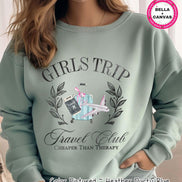 Watercolor Girls Trip Sweater Travel Club Vacation Shirt Weekend Trip T Shirt Bachelorette Gift For Her Group Travel Tee Summer Vacay Hoodie image 1