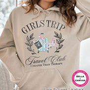 Watercolor Girls Trip Sweater Travel Club Vacation Shirt Weekend Trip T Shirt Bachelorette Gift For Her Group Travel Tee Summer Vacay Hoodie image 2