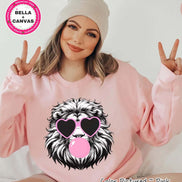 Preppy Bubble Blowing Lions Mascot Team Sweatshirt, Cute Lion Mascot Sweater, School Team Tee, Favorite Team Shirt, School Logo Hoodie image 1