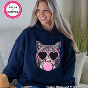 Preppy Bubble Blowing Wildcats Mascot Team Sweatshirt, Cute Mascot Sweater, School Team Tee, Favorite Bobcats Team Shirt, School Logo Hoodie image 2