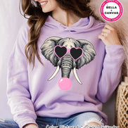 Preppy Bubble Blowing Elephant Mascot Team Sweatshirt, Cute Mascot Sweater, School Team Tee, Favorite BAMA Team Shirt, School Logo Hoodie image 2