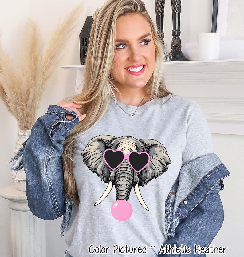 Preppy Bubble Blowing Elephant Mascot Team Sweatshirt, Cute Mascot Sweater, School Team Tee, Favorite BAMA Team Shirt, School Logo Hoodie image 3