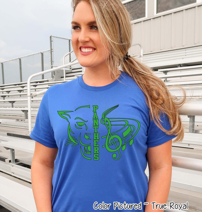 Custom Panther Band Shirt Color Guard High School Marching Band Shirt Marching Band Season Band Mom Shirt Color Guard Gift Matching Team Tee image 2