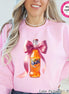 Coquette Fanta Sweatshirt, Pink Bow Orange Soda Shirt, Preppy Pink Bow Tee, Trendy Soda Tee, Fun Orange Fanta Lover Gift, Funny Soda Hoodie image 1