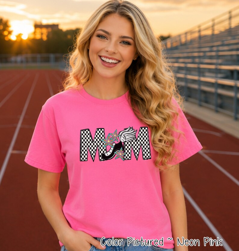 Track Mom Shirt, Comfort Colors Style Tee, Track and Field Mom Gift, Running Mom Shirt, Meet Day Sweatshirt image 2