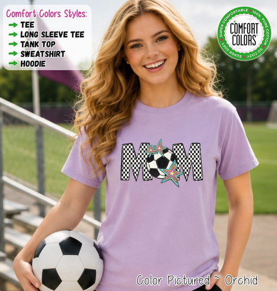 Soccer Mom Shirt, Soccer Team Mom Gift, Comfort Colors Tee, Game Day Sweatshirt, Soccer Hoodie, Sports Mom Apparel image 1