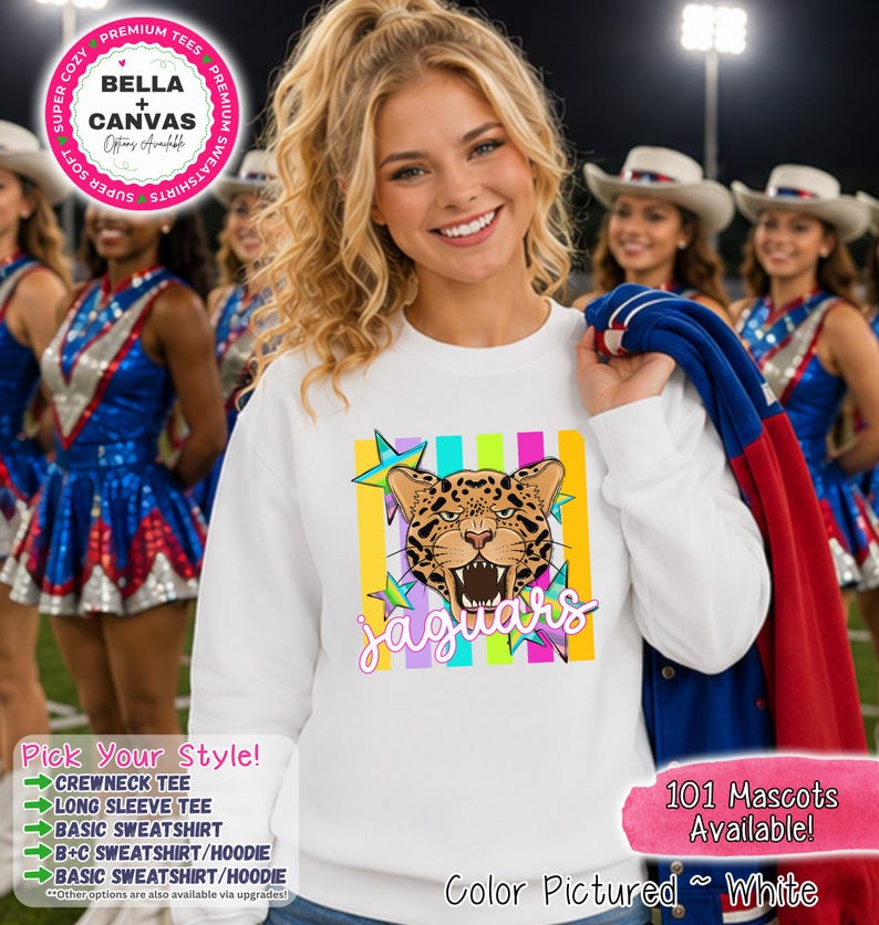 Jaguar Mascot Shirt | Jaguar Spirit Tee | Jaguar Sweatshirt | Jaguar Hoodie | School Spirit Shirt | Team Apparel image 1