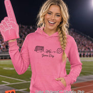Soccer Game Day Shirt, Cute Soccer Mom Tee, Soccer Fan Shirt, Bella+Canvas Sweatshirt Hoodie Long Sleeve Game Day Apparel image 2