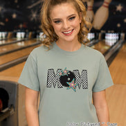 Bowling Mom Shirt, Comfort Colors Bowling Tee, Bowling Mama Sweatshirt, Retro Checkered Sports Mom Shirt, Bowling Fan Hoodie Gift image 2