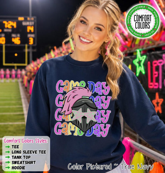 Knights Game Day Shirt, Knight School Spirit Shirt, Comfort Colors Tee, Sweatshirt, Hoodie, Football, Cheer, Band Spirit Wear image 1