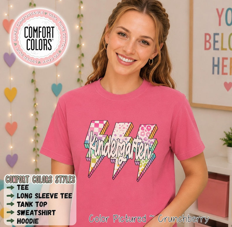 Retro Kindergarten Teacher Shirt